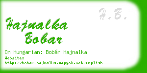 hajnalka bobar business card